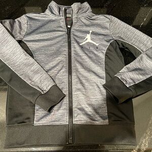 Jordan Air Heather Gray and Black Jacket kids size 4T